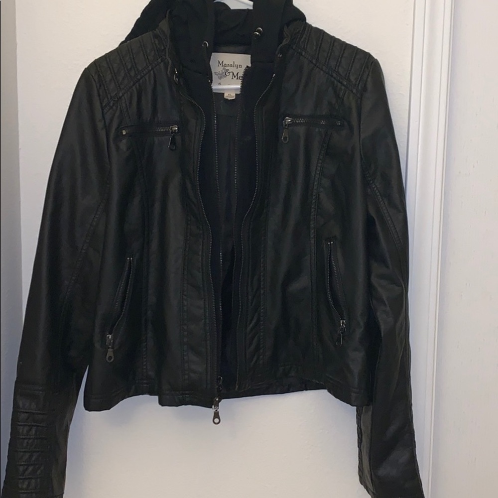 Faux leather jacket from Maralyn & Me Size Xl